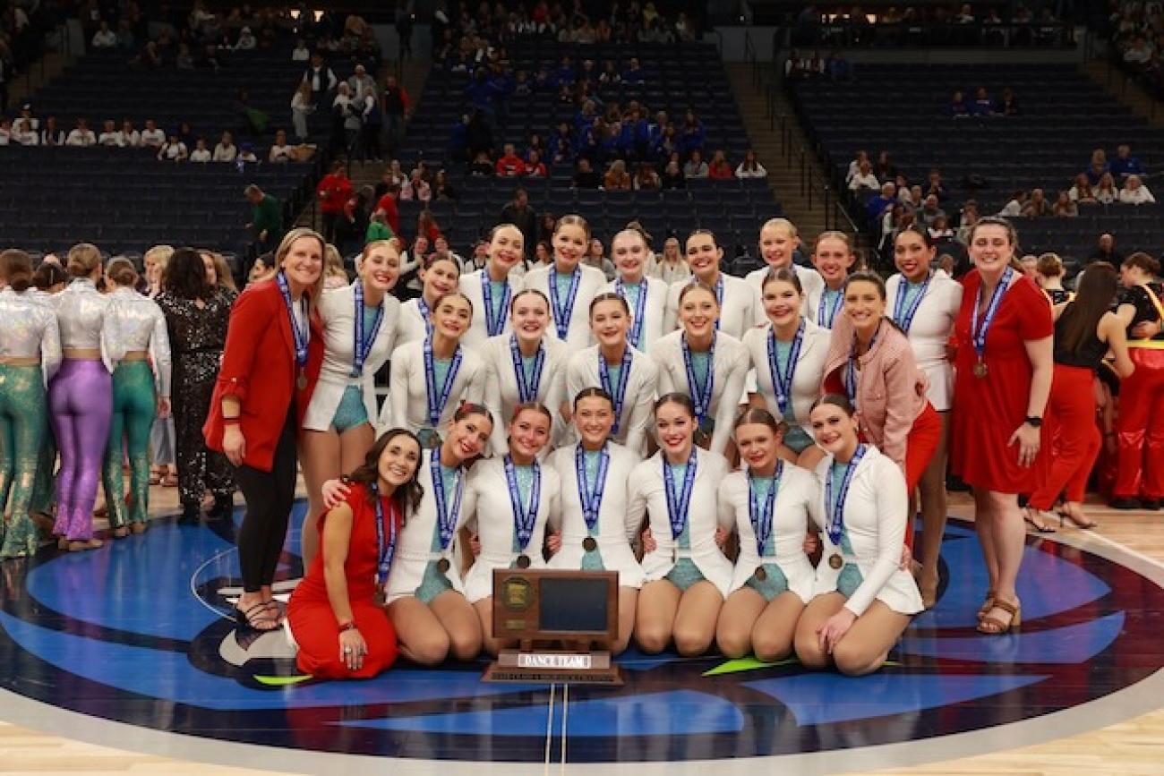 Dance Team State Tournament 2023 St Cloud Cathedral Eastview   2023 Cathedral HK Champ 